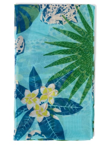 Marie Lund Schal in aqua mehrfarbig - 0003