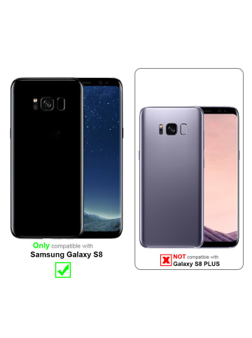 cadorabo Hülle für Samsung Galaxy S8 Glitter in Schwarz mit Glitter