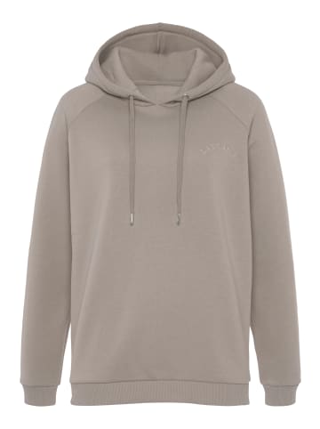 LASCANA Kapuzensweatshirt in taupe