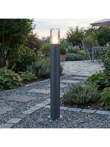 Licht-Erlebnisse Wegeleuchte Ø 8.9 x (H)80 cm in Anthrazit KlarAnthrazit Klar