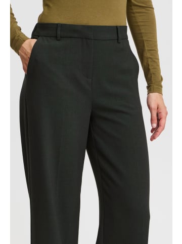 b. young BYDANTA WIDE LEG PANTS 2 CROPPED regular fit in Sycamore Melange