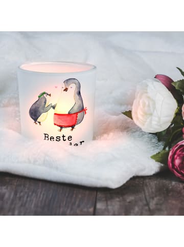 Mr. & Mrs. Panda Windlicht Pinguin Beste Mutti der Welt mit Spruch in Transparent