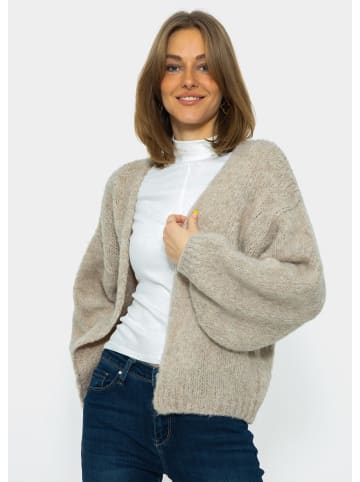 SASSYCLASSY Oversize Strick-Cardigan in beige