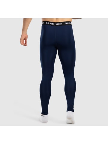 SMILODOX Kompressionshose Zeyn in Marineblau