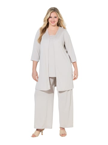 Ulla Popken Shirtjacke in graubeige