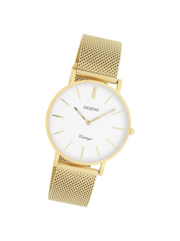 Oozoo Analog-Armbanduhr Oozoo Vintage Series gold mittel (ca. 36mm)