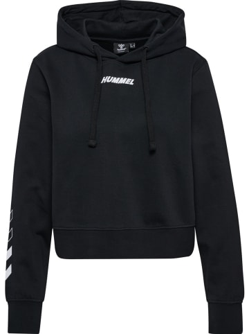 Hummel Hoodie "Hmlelemental Short Hoodie Woman" in Schwarz