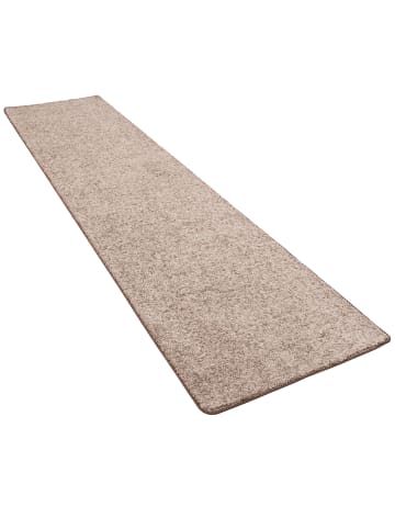 Snapstyle Hochflor Velours Teppich Läufer Mona in Taupe