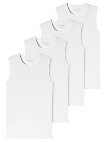 Schiesser Unterhemd / Tanktop 95/5 Cotton in Weiß