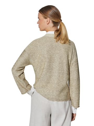 MADELEINE Strickjacke mit Pailletten in helltaupe / melange / goldfarben