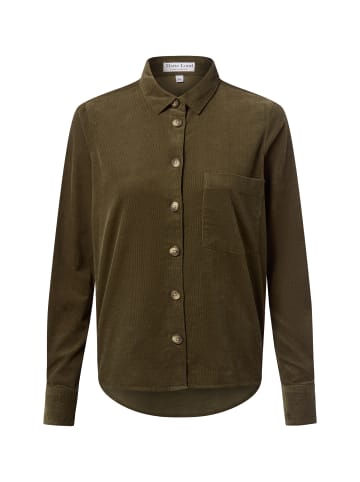 Marie Lund Cordbluse in oliv - 0040