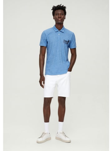 s.Oliver Polo-Shirt kurzarm in Blau-mehrfarbig