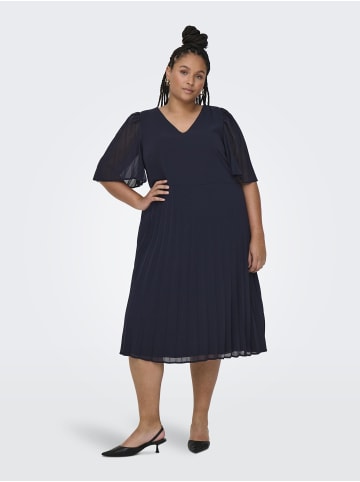 ONLY Carmakoma Plissiertes Kleid in Night Sky