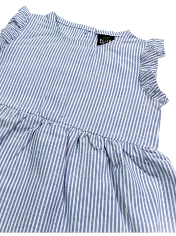 Villervalla Kleid Stripes Lavender/Bloom in weiß rosa lila