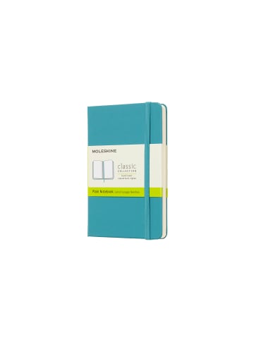 Moleskine Notizbuch mit festem Einband, 70g-Papier, Blanko "Classic" in Riff Blau