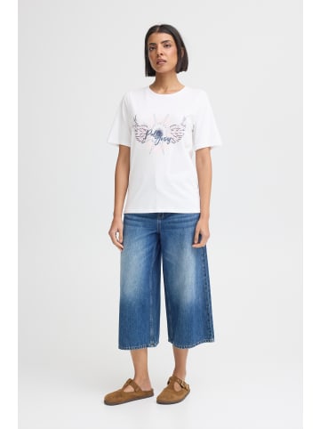 Pulz Kurzarm-Bluse PZBETHANY Regular fit in Bright White