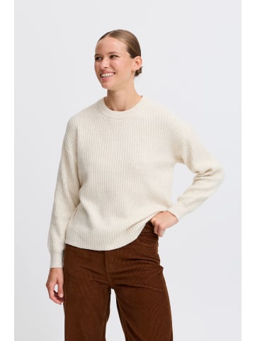 b.young Strickpullover BYONEMA ONECK - 20813898  Strickpullover mit Rundhalsausschnitt in Beige