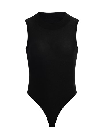 faina Damen Body In Glitzer-Optik in Schwarz