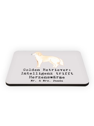 Mr. & Mrs. Panda magnet Golden Retriever Liebe mit Spruch in Grau Pastell