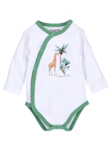 Nini Langarmbody Giraffe in weiss