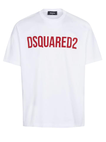 Dsquared² Rundhals T-Shirt für Herren in weiß