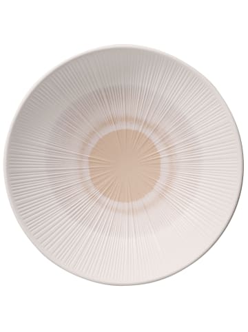 APS Schale -BLUSH- Ø 35 cm, H: 8 cm Melamin, weiß / beige