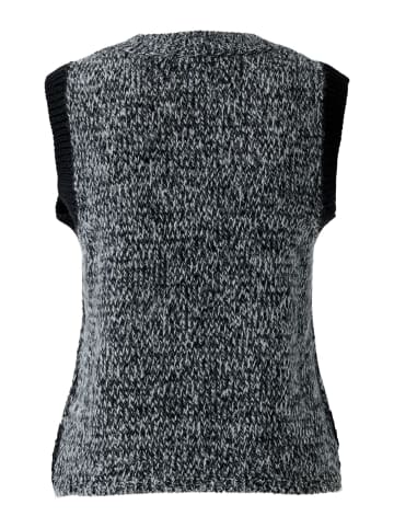 Oui Pullunder in black offwhite