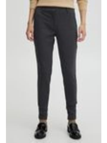 ICHI IHKate slim fit in Dark grey melange