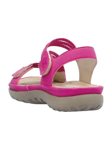 rieker Komfort Sandalen in Pink