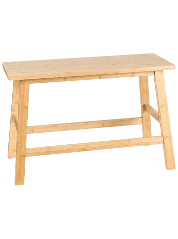 Beliani Badezimmerregal IGUAZU in Heller Holzfarbton - (W) 70 x (H) 46 x (L) 33 cm