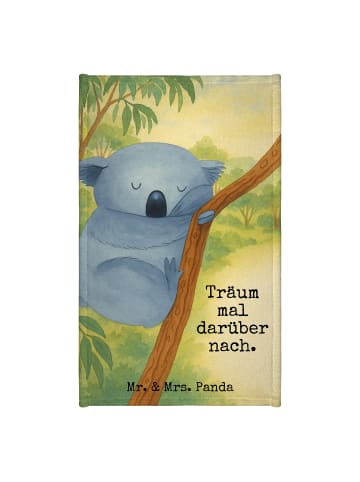 Mr. & Mrs. Panda Frottiertuch Koalabär Design mit Spruch in Weiß