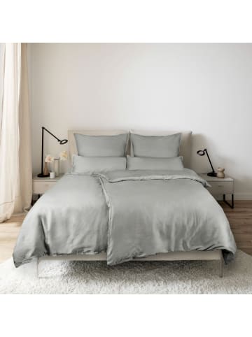 Schöner Wohnen Kollektion Satin Bettwäsche PLAIN in Grau
