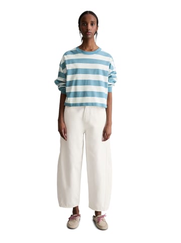 Marc O'Polo DENIM Gestreiftes Longsleeve relaxed in Light Blue