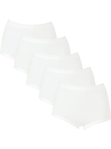 Viania Taillenslip 5er-Pack in weiß