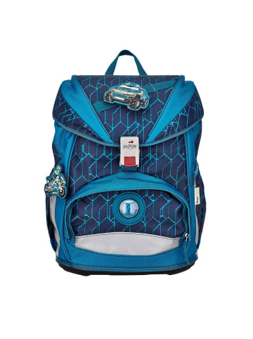 DerDieDas Schulrucksack Set 5-tlg. Ergoflex Blue Speed 2023 in blau