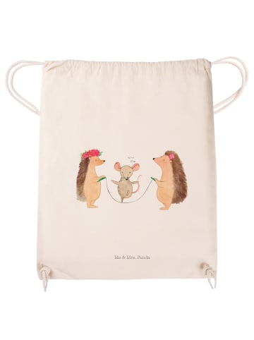 Mr. & Mrs. Panda Beutel Igel Seilhüpfen ohne Spruch in Creme