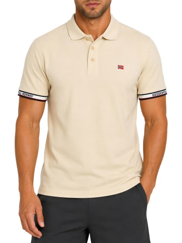 Geographical Norway Herren Regular Fit Polohemd in Off White