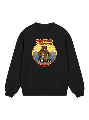 F4NT4STIC Sweatshirt US National Parks Make Friends At Yellowstone in schwarz