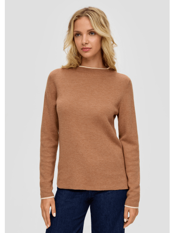 s.Oliver Strickpullover langarm in Braun