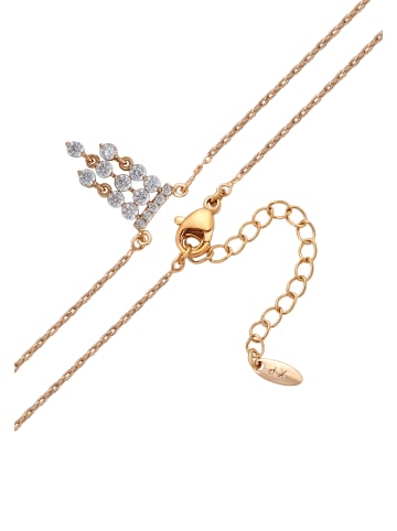 faina Women Necklace in Rose Gold White