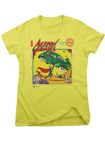 Superman Shirt "Superman in Action Comics Issue 001 Girly Tee" in Gelb
