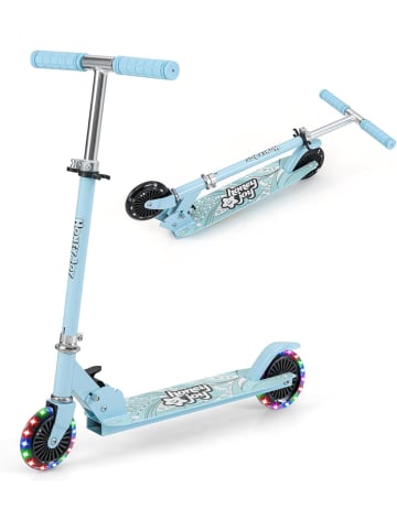 COSTWAY Scooter mit LED-Räder ab 3 Jahren in Hellblau