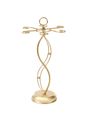 Beliani Weinglasregal LIMERICK in Gold - (W) 26 x (H) 43 x (L) 26 cm