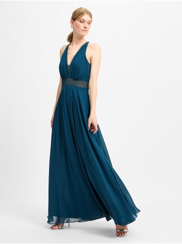 Marie Lund Kleid in petrol - 0001