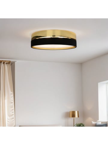 Licht-Erlebnisse Deckenlampe in Schwarz Gold