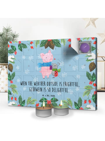 Mr. & Mrs. Panda Duftkerzen Adventskalender Glühschwein Smörle m... in Eisblau