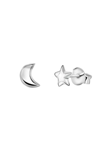 Lucardi 925 Silber Ohrringe Stern