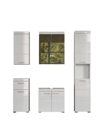 ebuy24 Badmöbelset AmandaMandoBea Weiß 163 x 34 cm