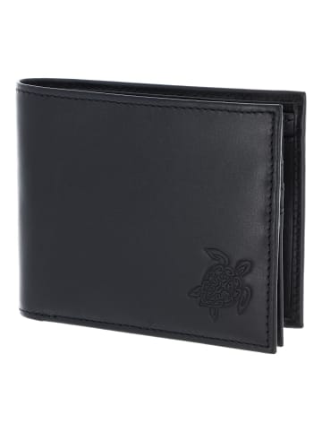 oxmox Leather Geldbörse RFID Schutz Leder 12 cm schwarz-turtle 2.0