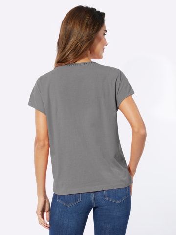 Sieh an! Kurzarmshirt in anthrazit